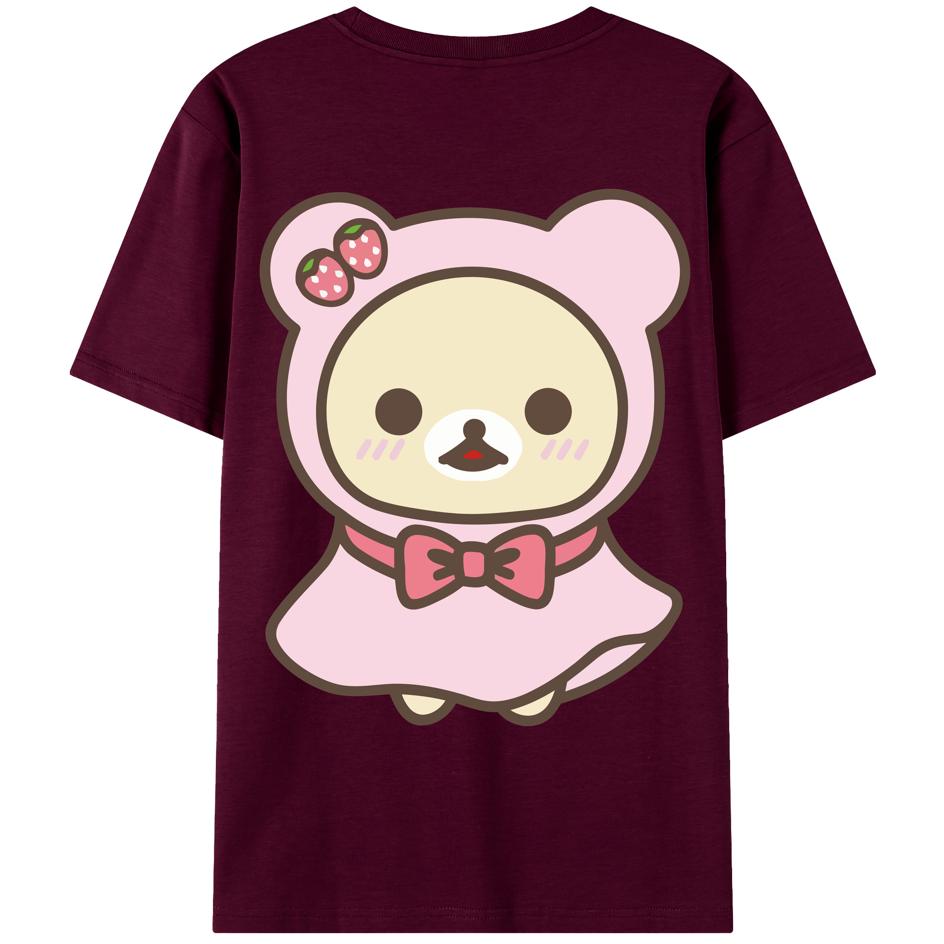 （画像用） リラックマ リラックマ キイロイトリ Rilakkuma Korilakkuma Kiiroitori レディース半袖Tシャツ(バックプリント)